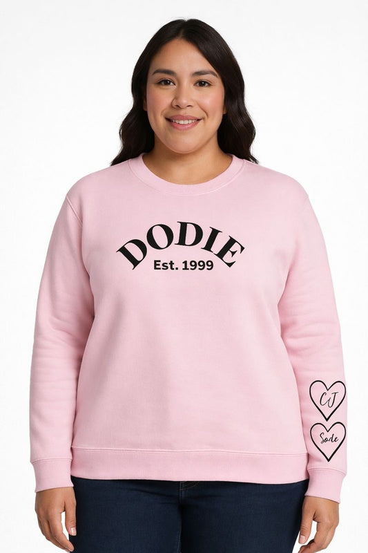 Personalized Grandma Sweatshirt - Custom Name with Grandkids Hearts