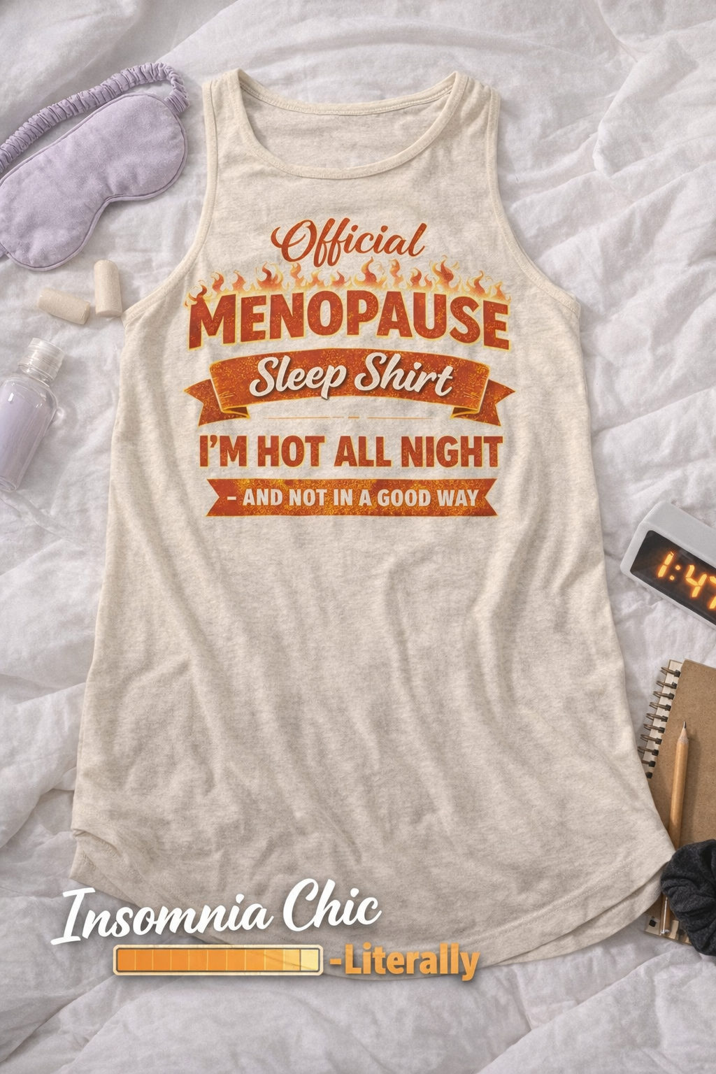 Official Menopause Sleep Shirt - I'm Hot All Night