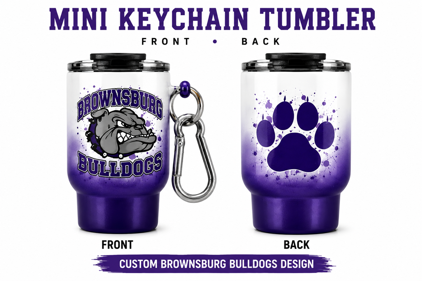 Mini Keychain – Brownsburg Bulldogs Fundraiser